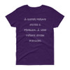 A clever person solves a problem. A wise person avoids mistakes. - Ladies Cotton Short Sleeve T-Shirt Funny quotes 7818271