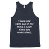 I may look calm, but in my mind, I have killed you three times. - Fine Jersey Tank Top Unisex Funny quotes 7817968