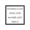 Nothing is lost until your mother can't find it. - Matte Paper Framed Poster Funny quotes 7818736
