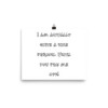 I am actually quite a nice person. Until you piss me off! - Paper Poster Funny quotes 7818532