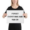 Forget everything and run or - Canvas Motivational quotes 7813611