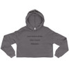 Last name Ever, first name Greatest. - Women's Fleece Crop Hoodie Funny quotes 7816926