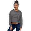 Last name Ever, first name Greatest. - Women's Fleece Crop Hoodie Funny quotes 7816926