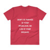 Don't be pushed by your problems. Be led by your dreams. - Lightweight Fashion V-Neck T-Shirt Motivational quotes 7814383