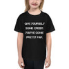 Give yourself some credit. You've come pretty far. - Youth Lightweight Fashion T-Shirt Motivational quotes 7815026