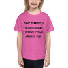 Give yourself some credit. You've come pretty far. - Youth Lightweight Fashion T-Shirt Motivational quotes 7815026