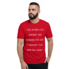 The more you weight the harder you are to kidnap. Stay safe eat cake. - Lightweight Fashion Short Sleeve T-Shirt Funny quotes 7819623