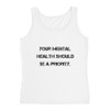 Your mental health should be a priority. - Ladies Missy Fit Ringspun Tank Top Motivational quotes 7815525