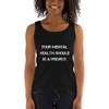 Your mental health should be a priority. - Ladies Missy Fit Ringspun Tank Top Motivational quotes 7815525