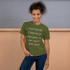 I like rumors. I find out so much about me that I didn't even know. - Unisex Short Sleeve T-Shirt Funny quotes 7818612