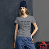 Trust that when the answer is no, there is a better yes down the road. - Ladies Ringspun Fashion Fit T-Shirt Motivational quotes 7815805