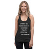 When it all comes down to it, nothing trumps execution. - Gary Vaynerchuk - Ladies' Triblend Racerback Tank Motivational quotes 7816207