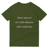 Don't give up on your dreams. keep sleeping. - Lightweight Fashion Short Sleeve T-Shirt Funny quotes 7818719