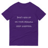 Don't give up on your dreams. keep sleeping. - Lightweight Fashion Short Sleeve T-Shirt Funny quotes 7818719