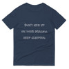 Don't give up on your dreams. keep sleeping. - Lightweight Fashion Short Sleeve T-Shirt Funny quotes 7818719