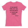 If you haven't tried, how will you ever know if there's any chance? - Jack Ma - Ladies' The Boyfriend Tee Motivational quotes 7815926