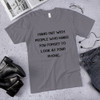 Hang out with people who make you forget to look at your phone. - Unisex Short Sleeve T-Shirt Motivational quotes 7813794
