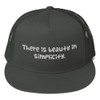 There is beauty in simplicity. - Cotton Twill Flat Visor Mesh Snapback Funny quotes 7817119