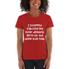 I stopped fighting my inner demons. We're on the same side now. - Ladies Cotton Short Sleeve T-Shirt Funny quotes 7818811
