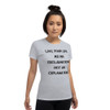 Live your life as an exclamation, not an explanation. - Ladies Cotton Short Sleeve T-Shirt Motivational quotes 7814699