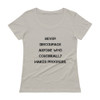 Never discourage anyone who continually makes progress. - Ladies Sheer Scoopneck T-Shirt Motivational quotes 7815840