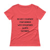 Do not compare your insides with someones else's outsides. - Ladies Sheer Scoopneck T-Shirt Motivational quotes 7815829