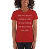 Are you really living a life or just paying the bills until you die? - Ladies Cotton Short Sleeve T-Shirt Funny quotes 7818847