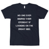 No one ever injured their eyesight by looking on the bright side. - Unisex Short Sleeve T-Shirt Motivational quotes 7815200