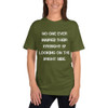 No one ever injured their eyesight by looking on the bright side. - Unisex Short Sleeve T-Shirt Motivational quotes 7815200
