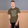 No one ever injured their eyesight by looking on the bright side. - Unisex Short Sleeve T-Shirt Motivational quotes 7815200