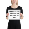 Mindset is what separates the best from the rest. - Matte Paper Framed Poster Motivational quotes 7814747
