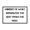 Mindset is what separates the best from the rest. - Matte Paper Framed Poster Motivational quotes 7814747