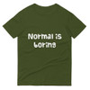 Normal is boring - Lightweight Fashion Short Sleeve T-Shirt Funny quotes 7816517