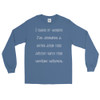 I hate it when I'm singing a song and the artist gets the words wrong. - Ultra Cotton Long Sleeve T-Shirt Funny quotes 7819711