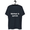 Normal is boring - Fitted Long Sleeve Crew Funny quotes 7816572