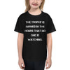 The trophy is earned in the hours that no one is watching. - Youth Lightweight Fashion T-Shirt Motivational quotes 7815613