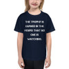 The trophy is earned in the hours that no one is watching. - Youth Lightweight Fashion T-Shirt Motivational quotes 7815613