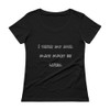I think my soul mate might be carbs. - Ladies Sheer Scoopneck T-Shirt Funny quotes 7816558