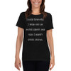 I like rumors. I find out so much about me that I didn't even know. - Ladies Cotton Short Sleeve T-Shirt Funny quotes 7818574
