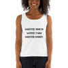 Wasted time is worse than wasted money. - Ladies Missy Fit Ringspun Tank Top Motivational quotes 7815342
