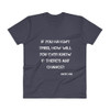 If you haven't tried, how will you ever know if there's any chance? - Jack Ma - Lightweight Fashion V-Neck T-Shirt Motivational quotes 7814292
