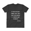 If you haven't tried, how will you ever know if there's any chance? - Jack Ma - Lightweight Fashion V-Neck T-Shirt Motivational quotes 7814292