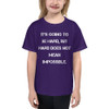 It's going to be hard, but hard does not mean impossible. - Youth Lightweight Fashion T-Shirt Motivational quotes 7815242