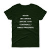 Never discourage anyone who continually makes progress. - Ladies Cotton Short Sleeve T-Shirt Motivational quotes 7814721