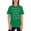 The fridge is a clear example that what matters is on the inside. - Unisex Short Sleeve T-Shirt Funny quotes 7818513