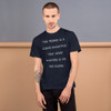The fridge is a clear example that what matters is on the inside. - Unisex Short Sleeve T-Shirt Funny quotes 7818513