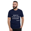 Beauty is power; a smile is its sword. - John Ray - Lightweight Fashion Short Sleeve T-Shirt Motivational quotes 7815132