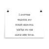 I stopped fighting my inner demons. We're on the same side now. - Paper Poster Funny quotes 7819507