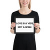 Love is a verb, not a noun. - Matte Paper Framed Poster Motivational quotes 7814680