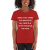 Trust that when the answer is no, there is a better yes down the road. - Ladies Cotton Short Sleeve T-Shirt Motivational quotes 7814572
